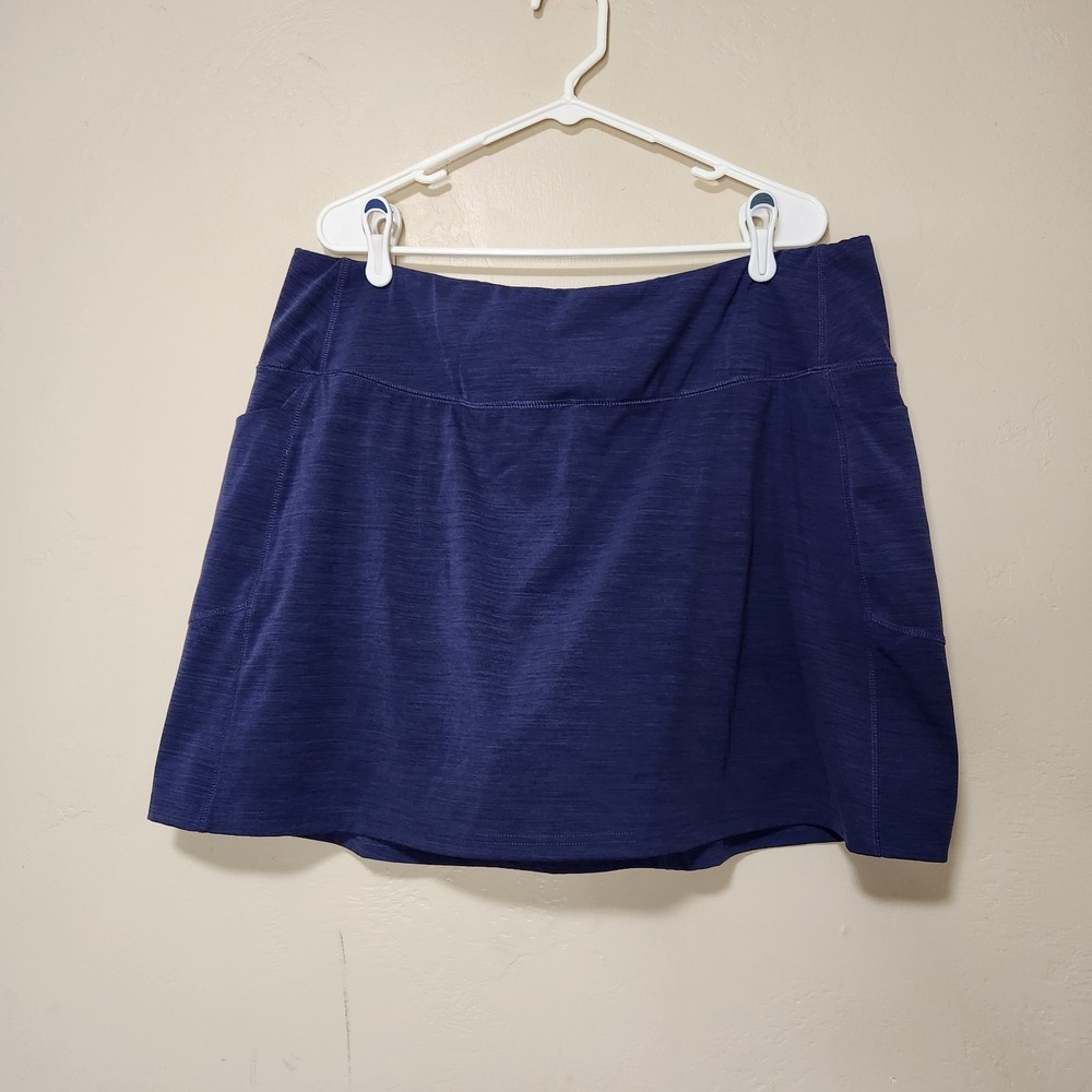 Lands End Blue Skort With Pockets Womens Size 1X